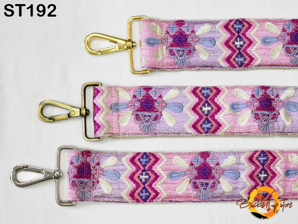 Replacement Handbag Boho Bag Strap Embroidered Camera Strap Adjustable Crossbody Strap for Purses Embroidery Guitar Strap Gift for Daughter
