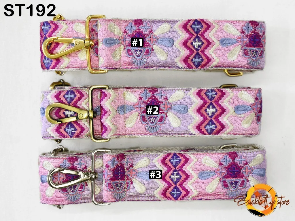 Replacement Handbag Boho Bag Strap Embroidered Camera Strap Adjustable Crossbody Strap for Purses Embroidery Guitar Strap Gift for Daughter