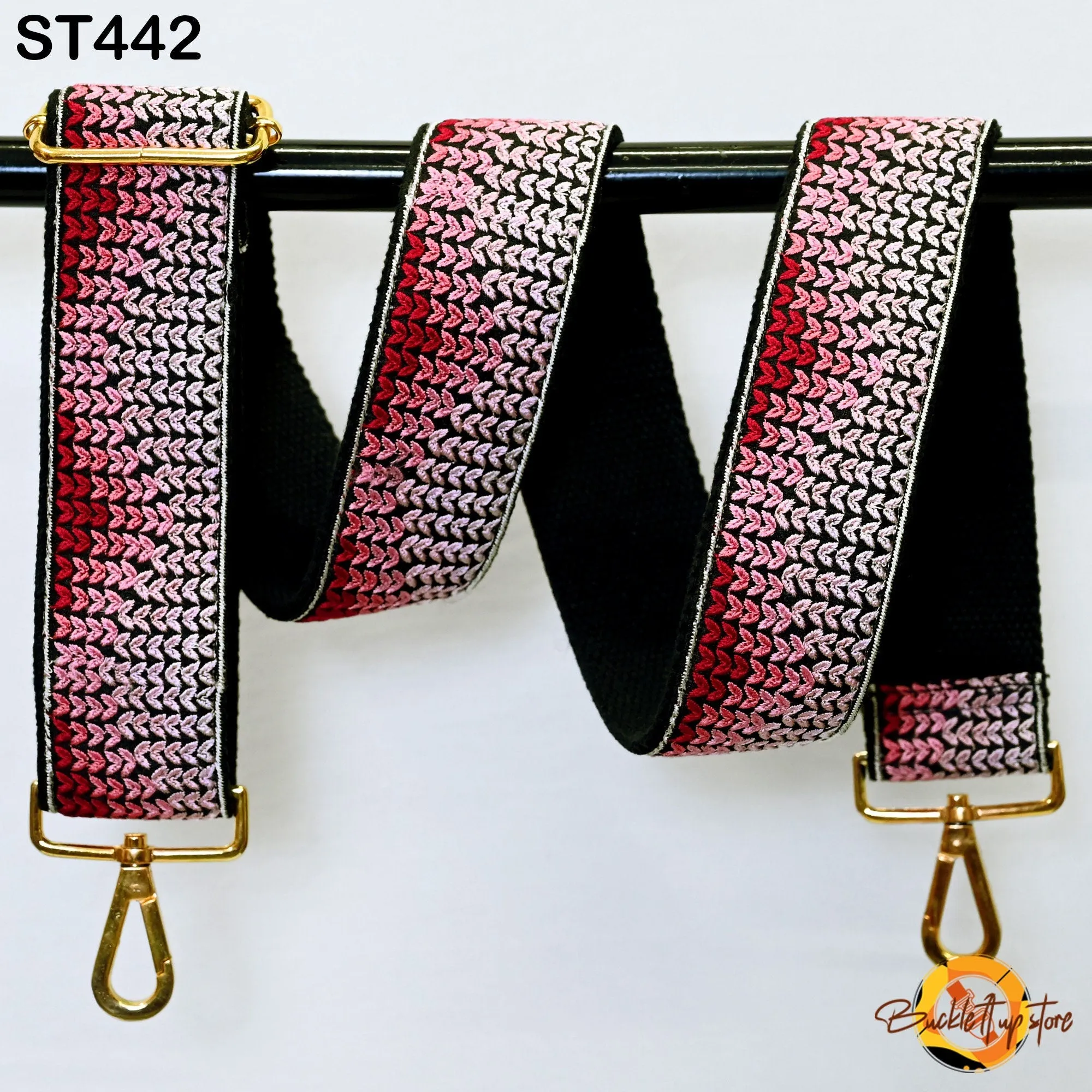 Replacement Purse Strap Embroidery Crossbody Strap for Purses Floral Embroidered Bag Strap Boho Guitar Strap Handbag Strap Gift for Sister