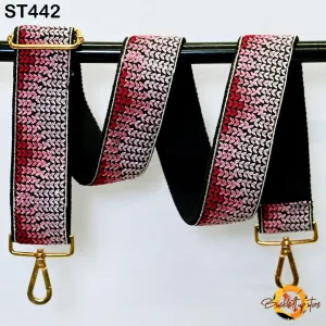 Replacement Purse Strap Embroidery Crossbody Strap for Purses Floral Embroidered Bag Strap Boho Guitar Strap Handbag Strap Gift for Sister