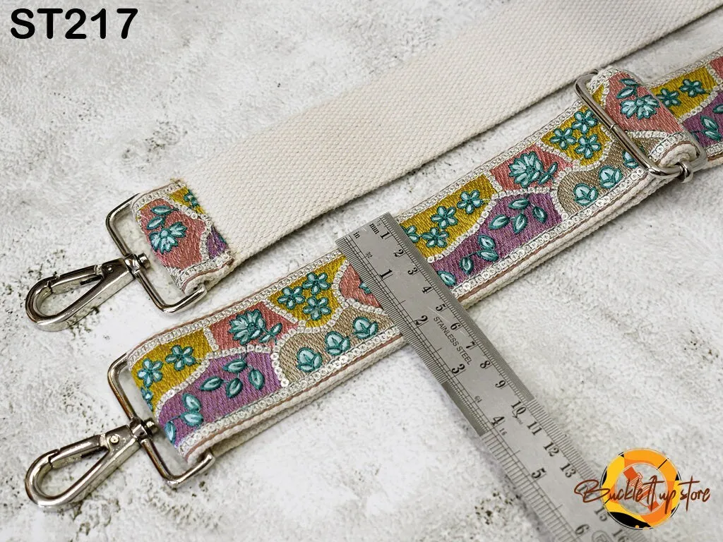 Replacement Strap Purse Strap Crossbody Adjustable Strap for Purses Embroidered Boho Bags Strap Guitar Strap Handbag Strap Gift Girlfriend