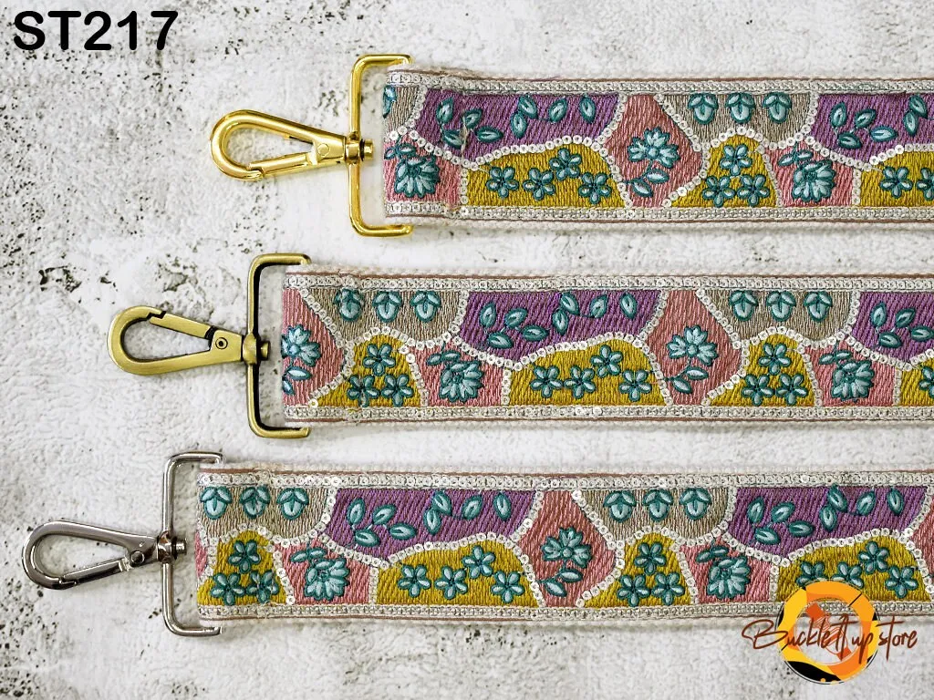 Replacement Strap Purse Strap Crossbody Adjustable Strap for Purses Embroidered Boho Bags Strap Guitar Strap Handbag Strap Gift Girlfriend