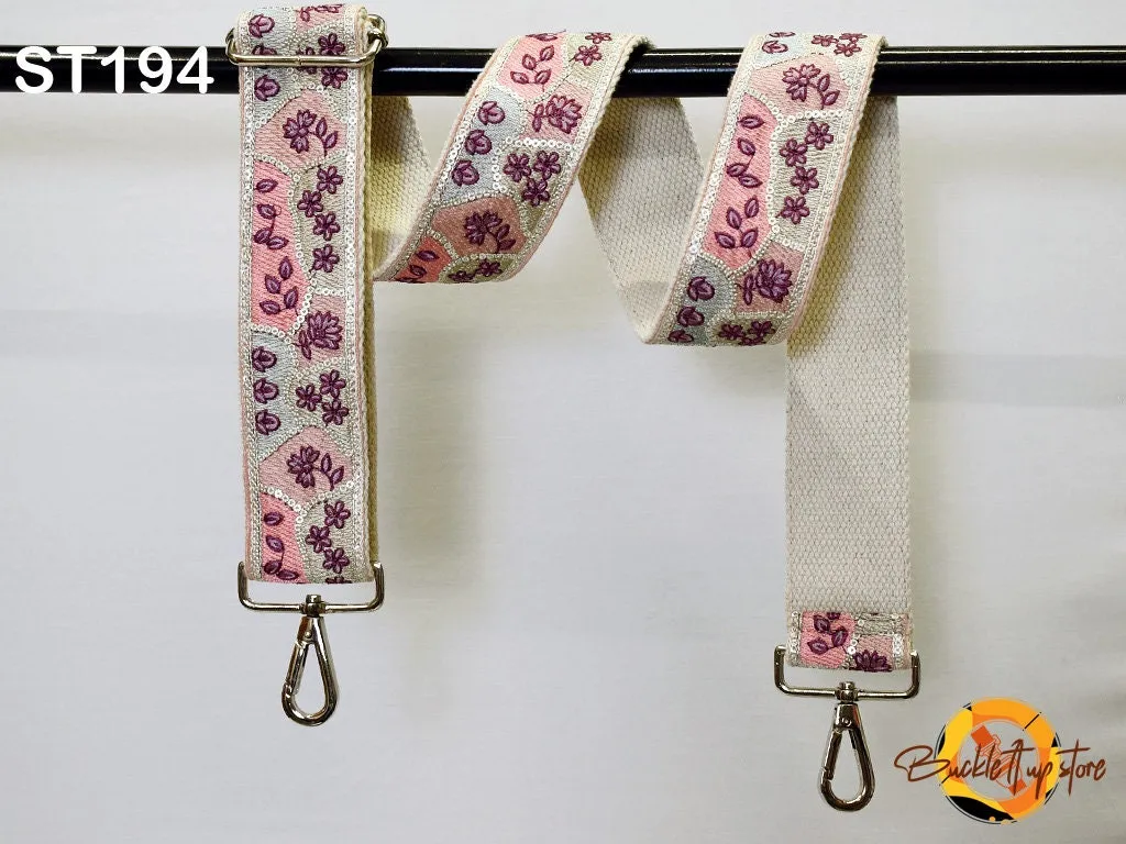 Replacement Strap Purse Strap Crossbody Strap for Purses Embroidered Boho Bags Strap Boho Guitar Strap Detachable Handbag Strap gift for her