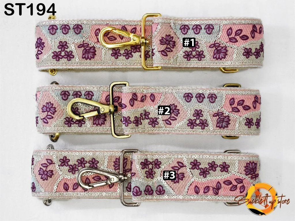 Replacement Strap Purse Strap Crossbody Strap for Purses Embroidered Boho Bags Strap Boho Guitar Strap Detachable Handbag Strap gift for her