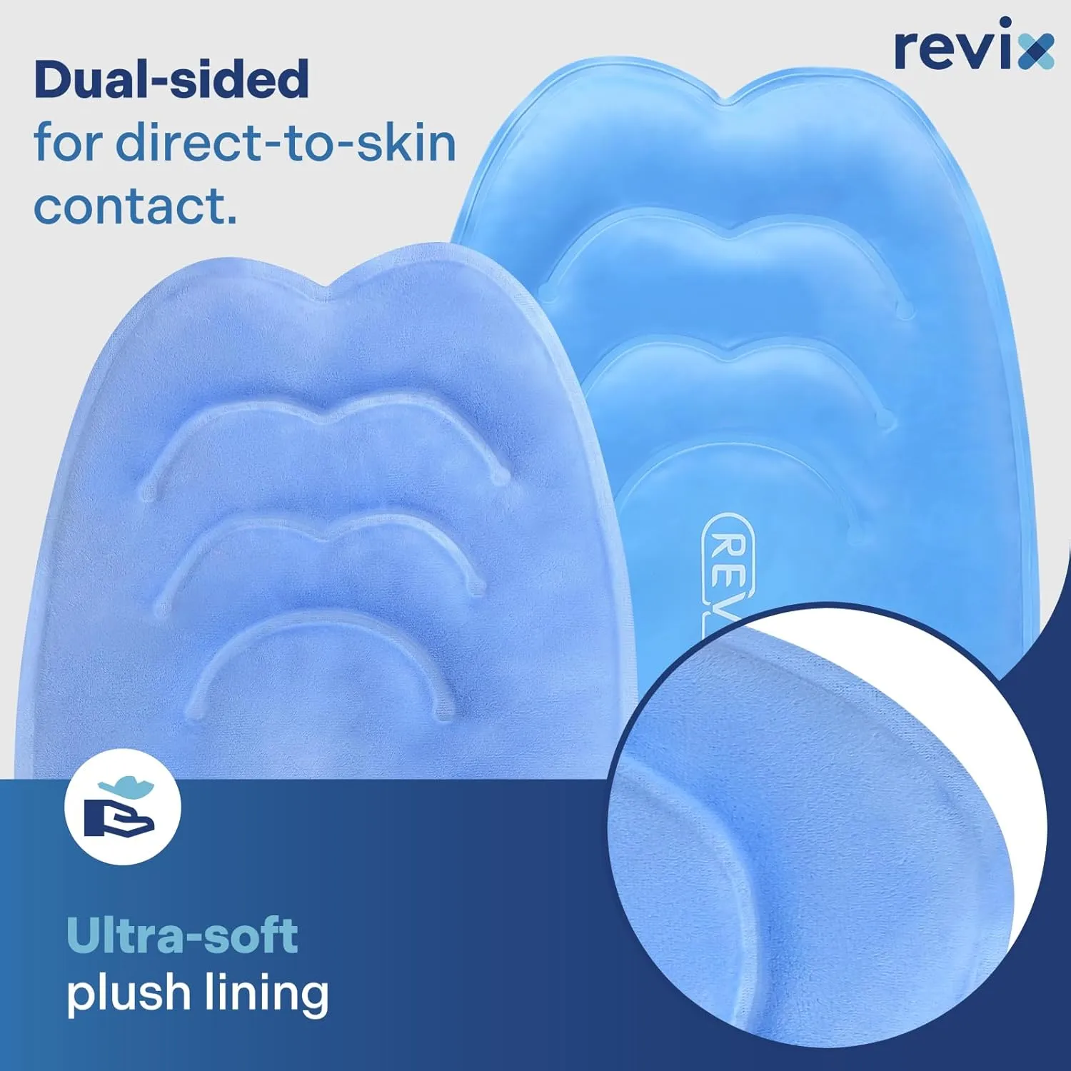 REVIX 20" XXXL Ice Pack for Knee, Back, Shoulder, Reusable Gel ice Packs to Reduce Discomfort, Ice Knee Wrap with Cold Compression for Ease Fatigue and Promote Flexibility, Set of Two