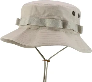 Ripstop Fabric Jungle Combat Boonie Hat Fits upto 2XL