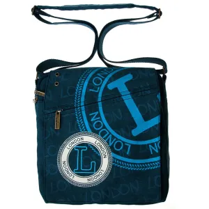 ROBIN RUTH EXCLUSIVE:Original Robin Ruth Brand London Messenger Bag Small Navy on Black