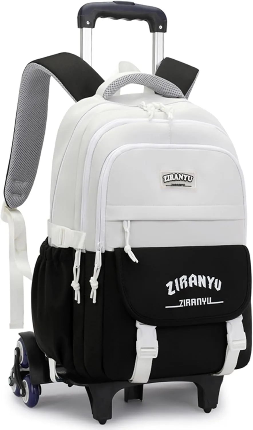 Rolling Backpack,Backpack with Wheels for Boys,Capacity Wheeled Bookbag for School,Roller Backpack