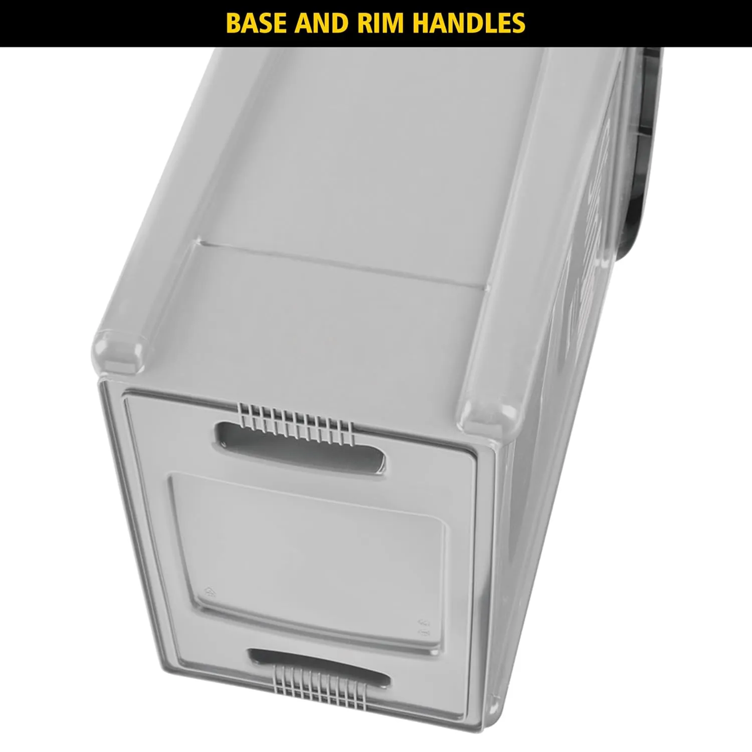 Rubbermaid Commercial Products Slim Jim Plastic Rectangular Trash/Garbage Can/Bin with Venting Channels, 16 Gal, Gray, for Kitchens/Classrooms/Offices/Back of House