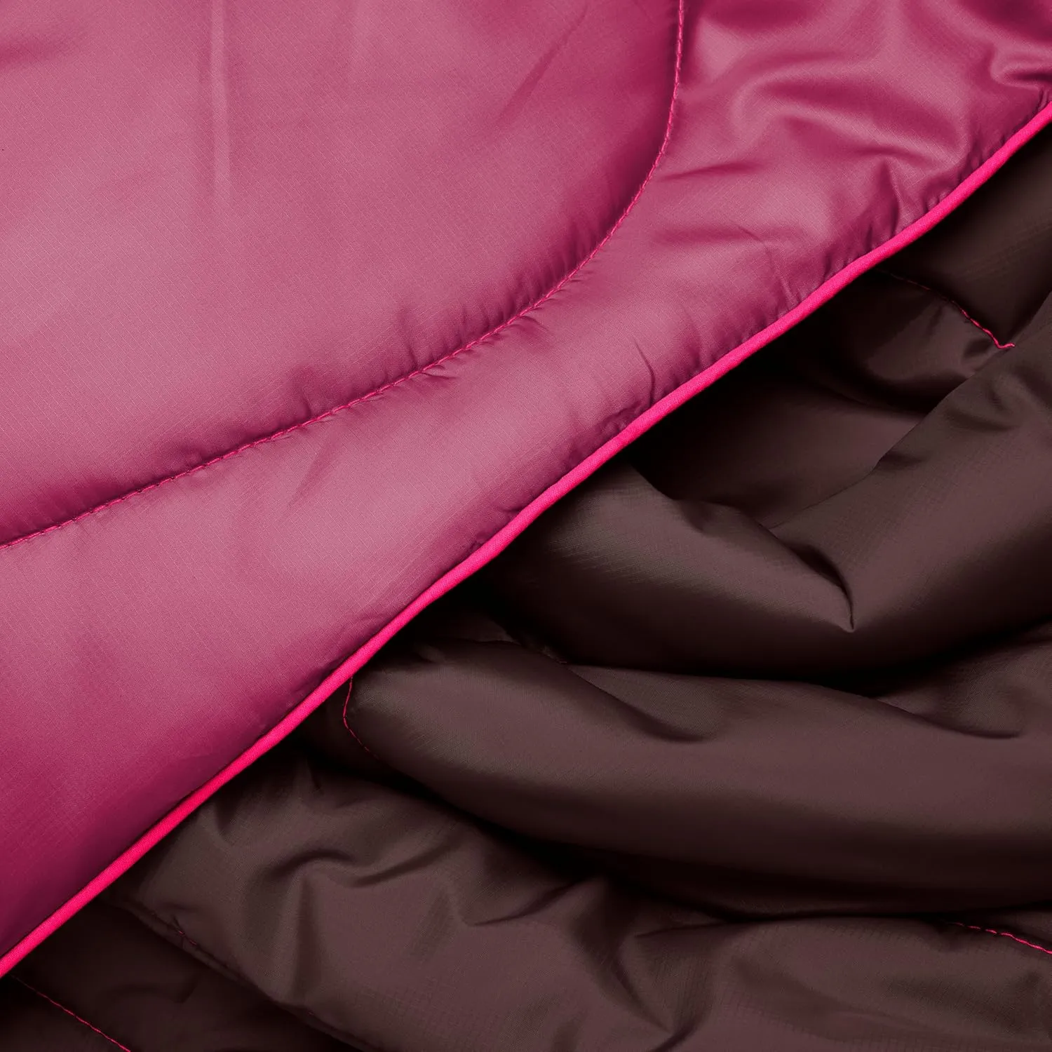Rumpl Original Puffy Blanket - Warm Puffy Camping Blanket, 100% Recycled Polyester Insulation, Lightweight, Packable, Water-Resistant, Outdoor Puffer Blanket, 52"x75", V2, Cactus Flower