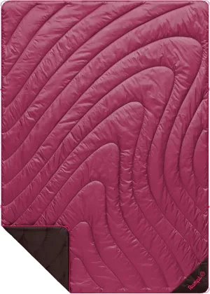 Rumpl Original Puffy Blanket - Warm Puffy Camping Blanket, 100% Recycled Polyester Insulation, Lightweight, Packable, Water-Resistant, Outdoor Puffer Blanket, 52"x75", V2, Cactus Flower