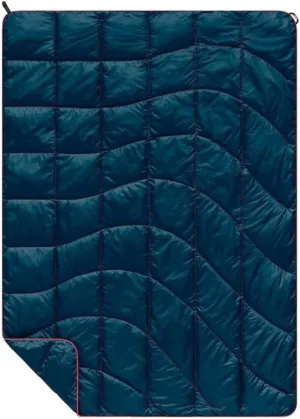 Rumpl The NanoLoft Puffy Blanket | Indoor Outdoor Camping Blanket for Traveling, Picnics, Beach Trips, Concerts | 38" x 52" | Deepwater, Travel