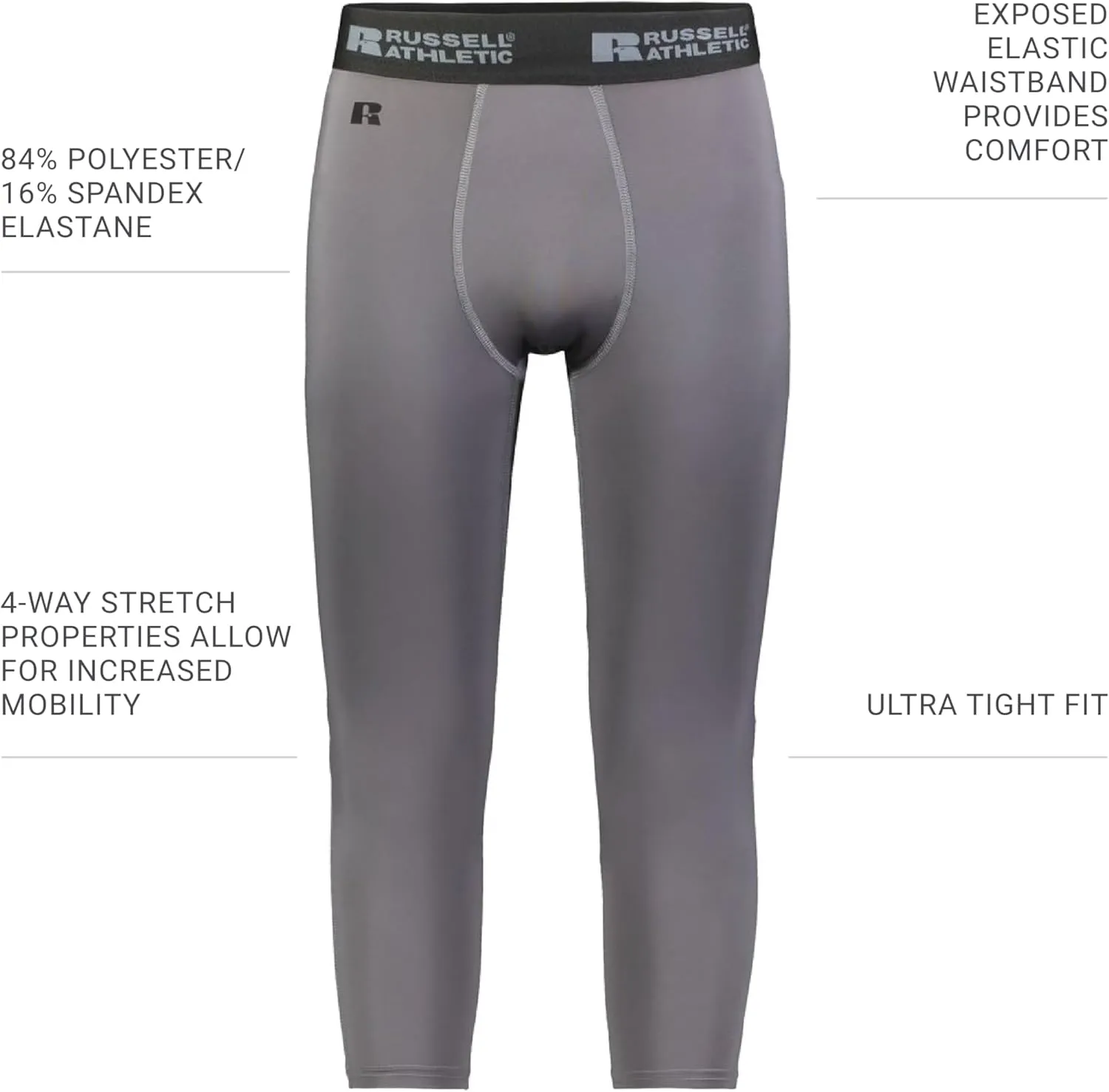 Russell Athletic Men's Compression 7/8 Tight