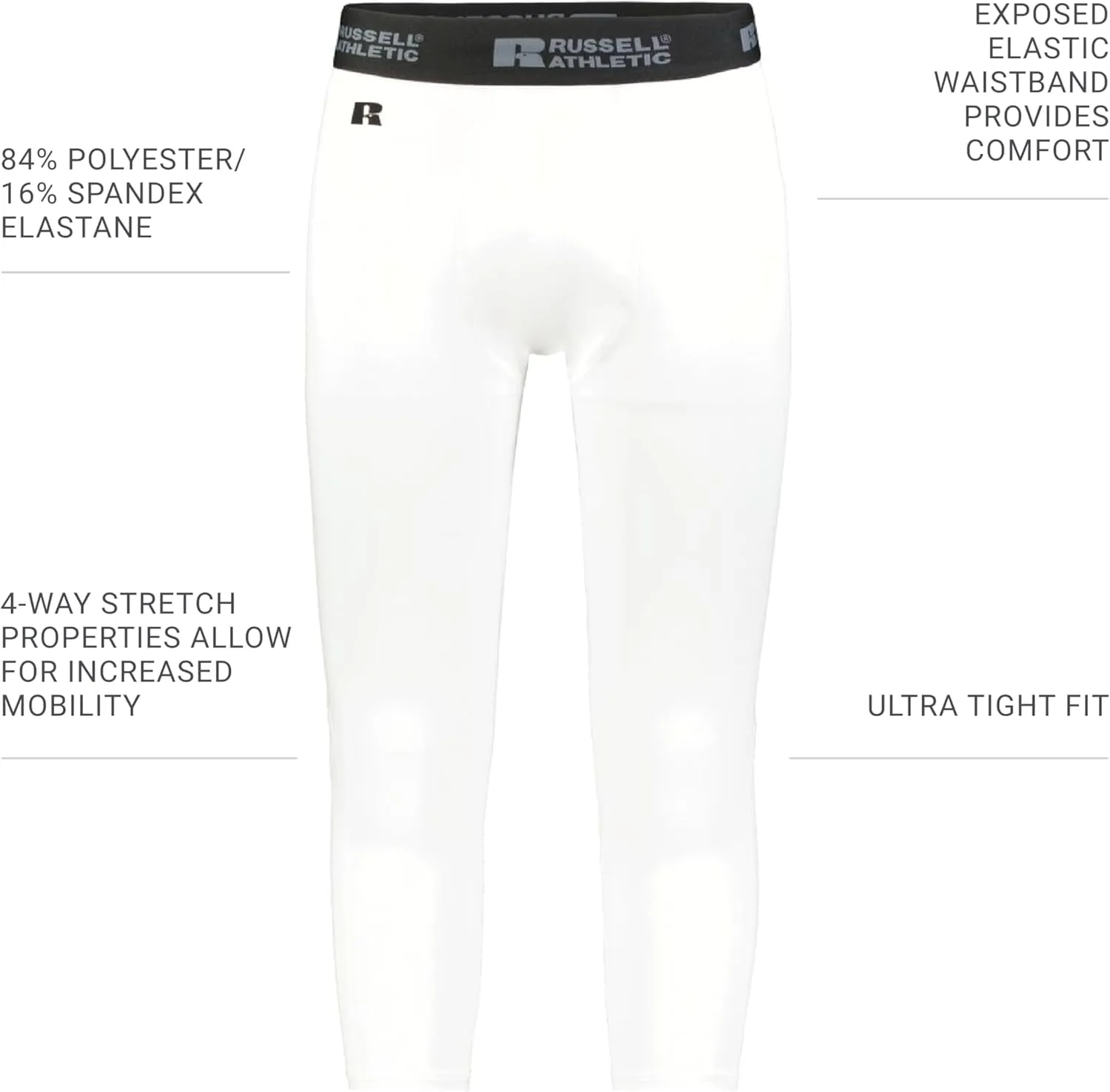Russell Athletic Men's Compression 7/8 Tight
