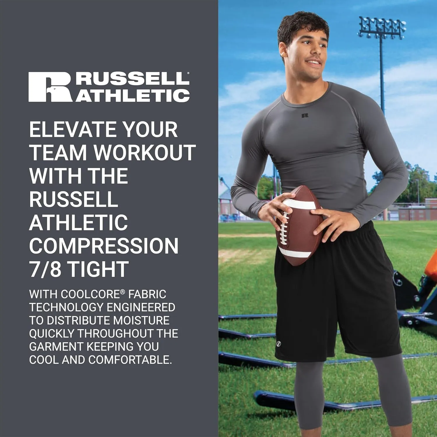 Russell Athletic Men's Compression 7/8 Tight