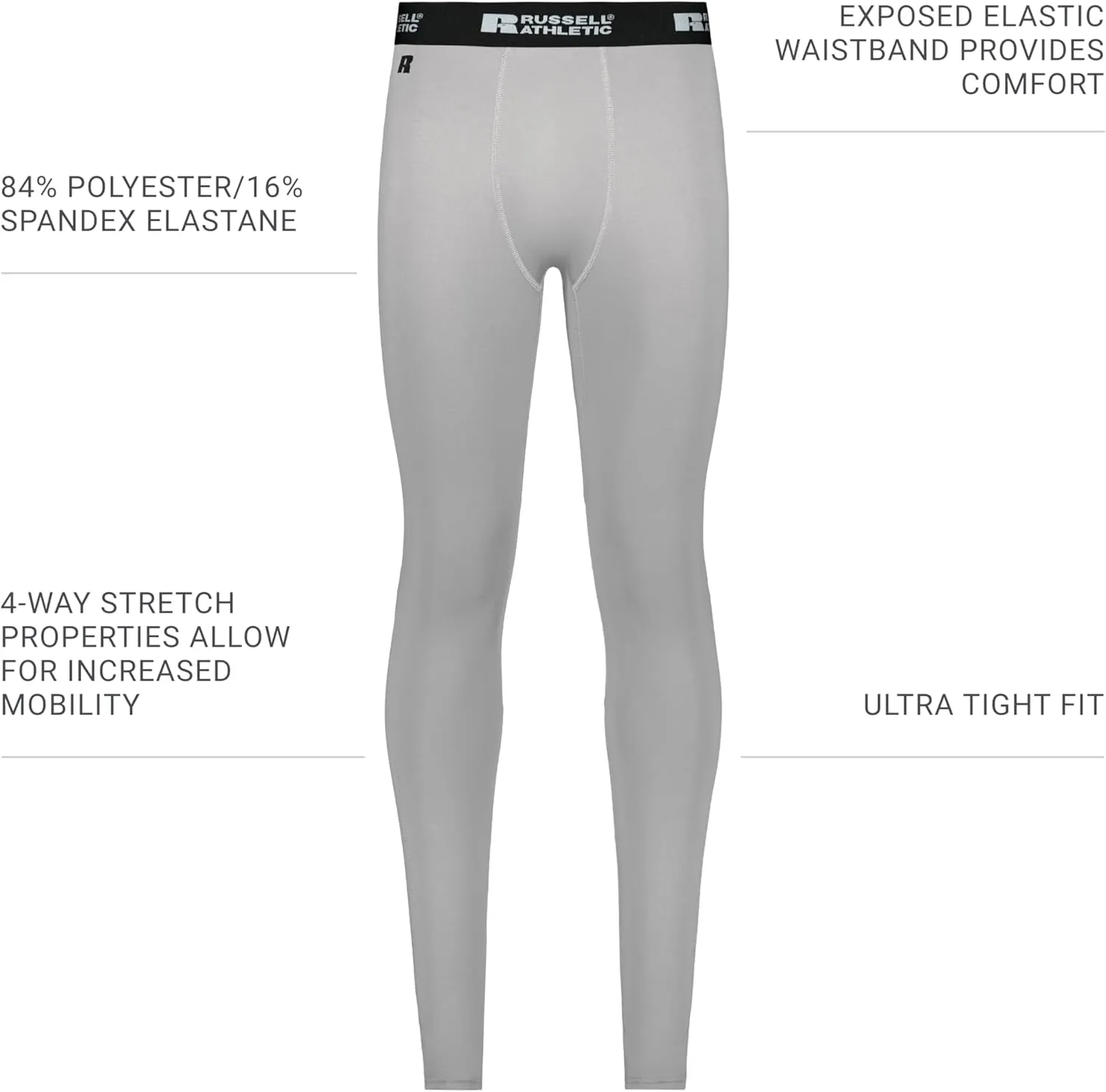Russell Athletic Men's Compression Full Length Tight