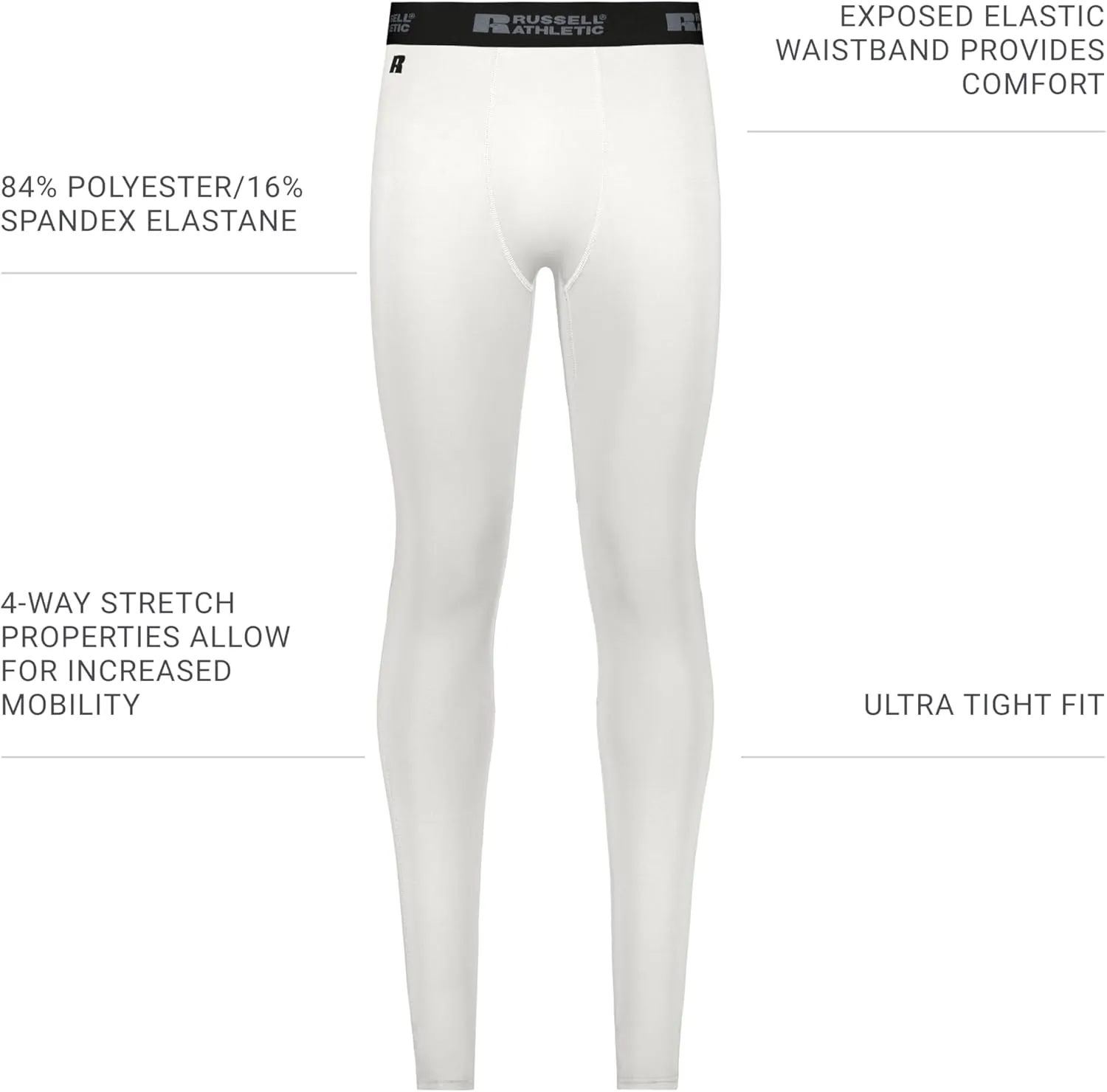 Russell Athletic Men's Compression Full Length Tight