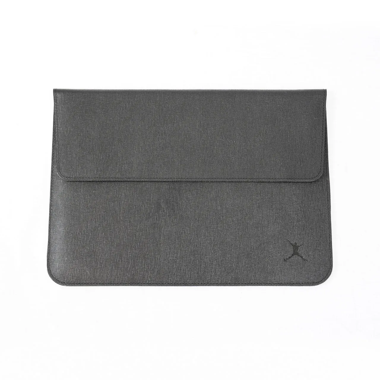 Saffiano Leather Laptop Sleeve - Black