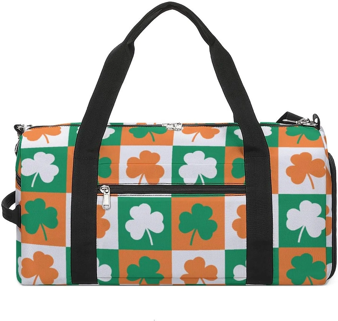 Saint Patrick's Day Gym Bag for Men Women Travel Duffle Bags with Shoes Compartment Swim Dance Yoga