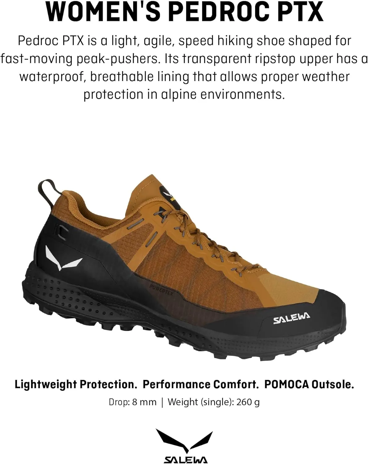 Salewa Women's Pedroc Powertex Waterproof Trekking & Hiking Shoe