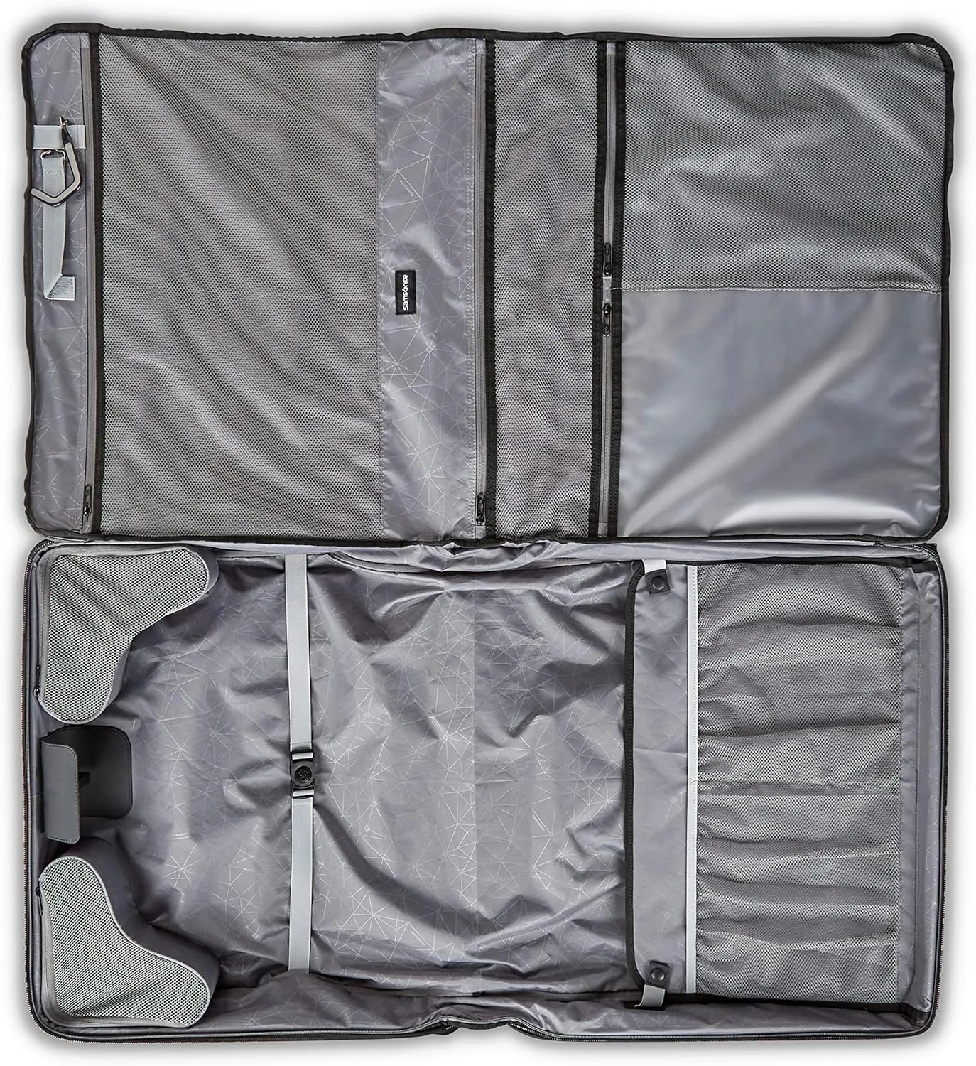 Samsonite Ascella 3.0 Softside Expandable Luggage with Spinner Wheels, 2W Garment Bag, Black