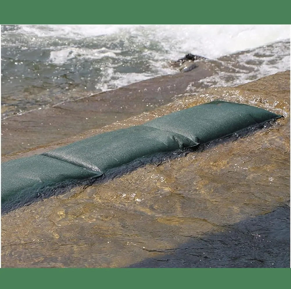 Sandbags for Flooding Flood Barrier,Water Barrier Sand Bags Sandless Thickened Canvas Sandbags for Flooding, for Home Garage Door Basement Driveway 1pc(25x100cm)