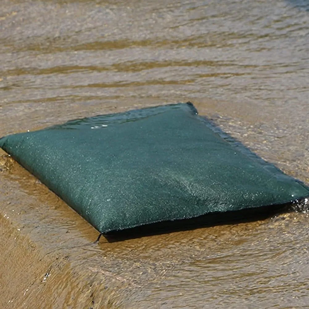 Sandbags for Flooding Flood Barrier,Water Barrier Sand Bags Sandless Thickened Canvas Sandbags for Flooding, for Home Garage Door Basement Driveway 1pc(25x100cm)