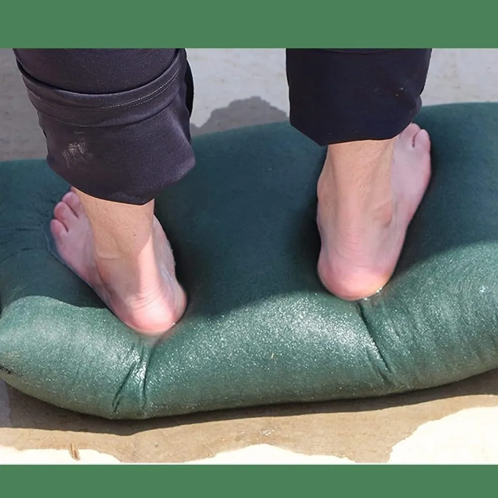 Sandbags for Flooding Flood Barrier,Water Barrier Sand Bags Sandless Thickened Canvas Sandbags for Flooding, for Home Garage Door Basement Driveway 1pc(25x100cm)