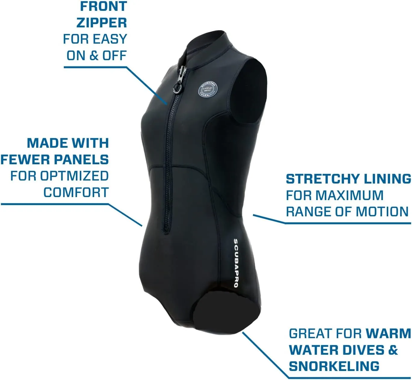 SCUBAPRO Everflex Yulex Dive Swim Suit, Women, 2mm