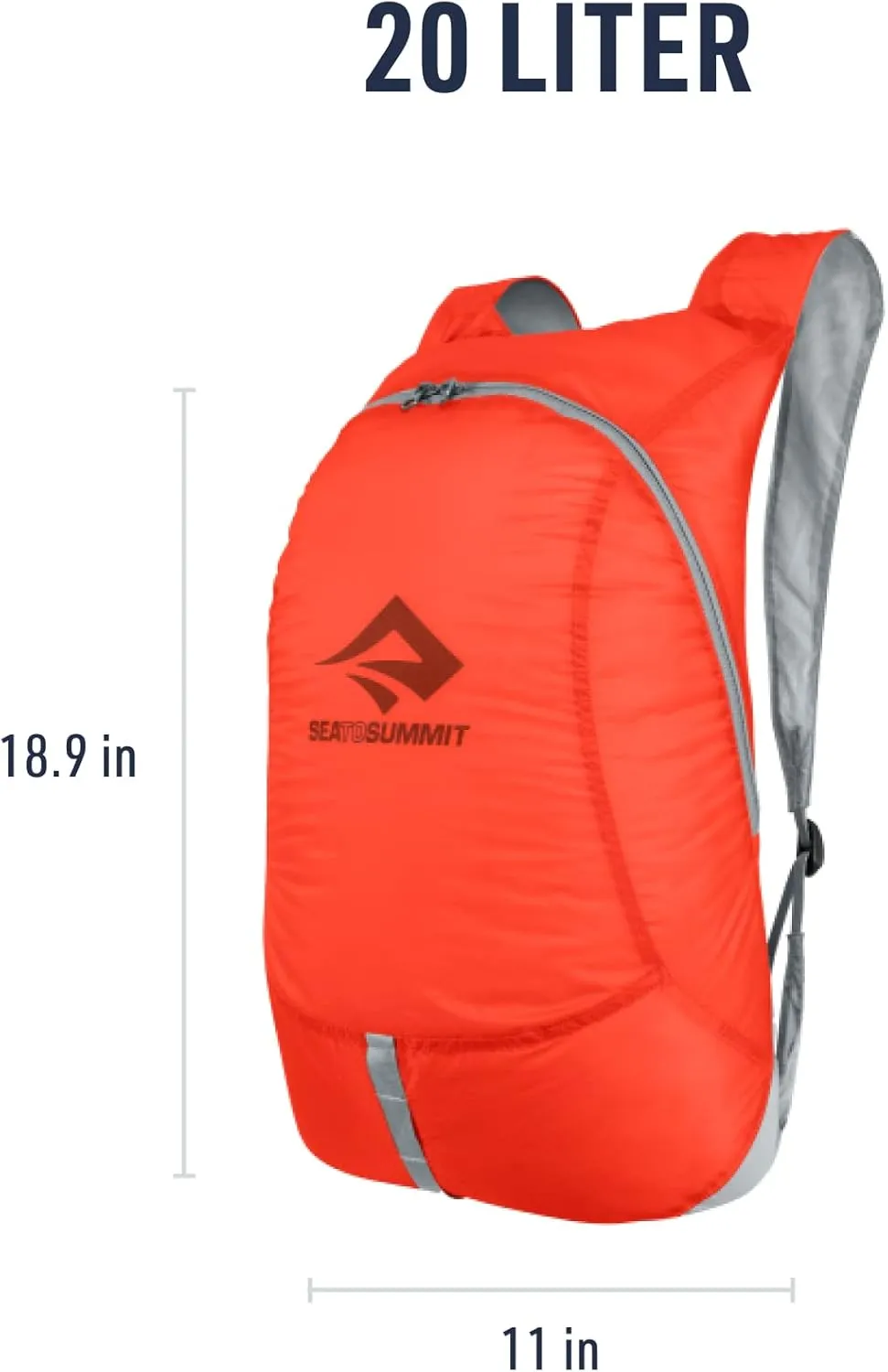 Sea to Summit Ultra-Sil Ultralight Day Pack, 20-Liter, Spicy Orange