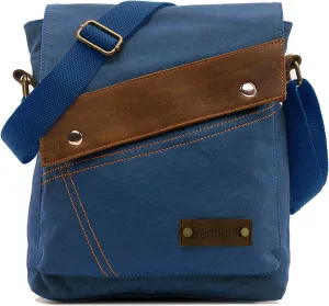 Sechunk Canvas Shoulder Bags Crossbody Bags Messenger Bags Purse Daypack for Men Women