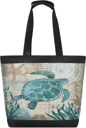 senya Mesh Beach Bag Handy Mesh Tote Bag Large Beach Bags Sea Turtle Lives Sandproof Swim Pool Bag for Gym Travel Daily