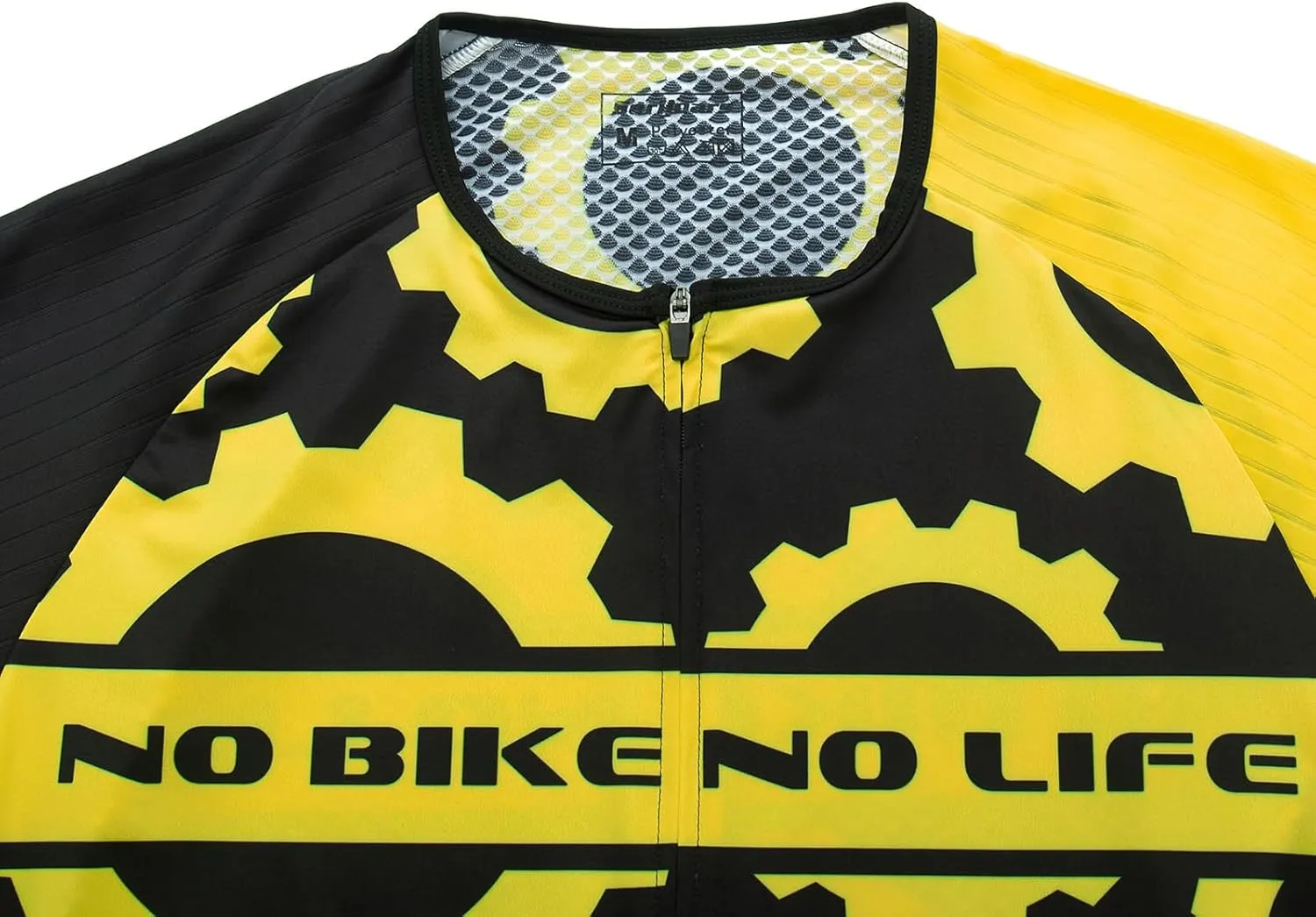 Serijoars Racing Cycling Jersey Men, Men's Bike Tops Polyester, Reflective, 3-Pockets