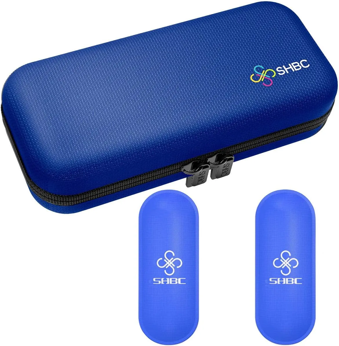 SHBC Insulin Cooler Travel Case for Diabetic Organize Medication Insulated Cooling Bag with 2 Ice Packs Blue…