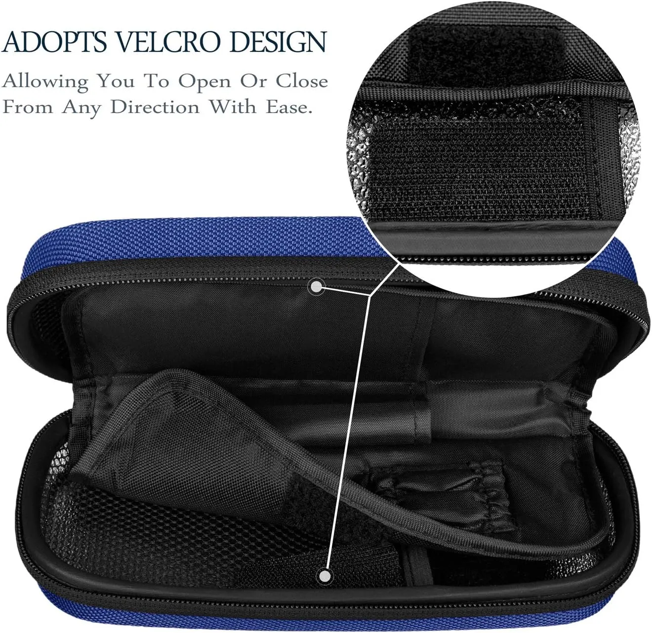 SHBC Insulin Cooler Travel Case for Diabetic Organize Medication Insulated Cooling Bag with 2 Ice Packs Blue…