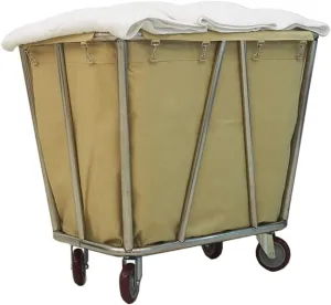 Shelf Movable Hand Trucks Storage,Kitchen Movable Trolleys, Rolling Laundry Sorter Cart On Wheels,Wheeled Hotel Trolley Bin with Movable Bag/Beige/90X65X85Cm (Beige 90X65X85Cm)
