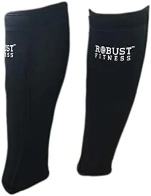 Shin Guards, 1 Pair, Protection & Compression, Quick to Dry, 5mm Neoprene Front, Breathable Back