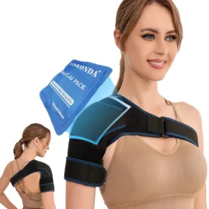 Shoulder Brace Sling Immobilizer and Compression Sleeve,Rotator Cuff Injury Supports for AC Joint Pain Relief,Arm Stability,Tear,Bursitis,Swelling,Tendonitis,for Men and Women (Small)