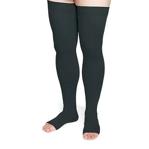 Sigvaris Specialty 554 Secure Unisex Open Toe Thigh Highs w/Silicone Band 40-50 mmHg