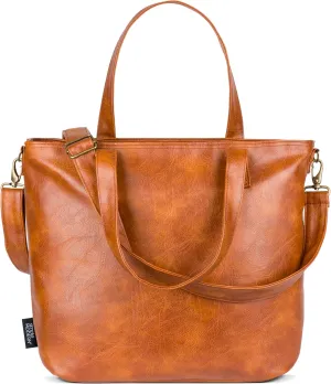 Simple Modern Vegan Leather Tote Bag for Women