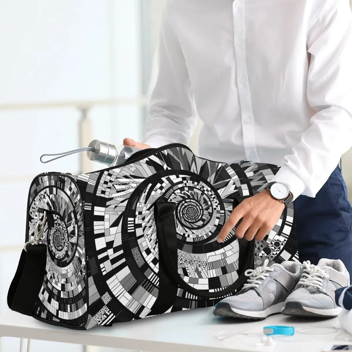 Singer Album Travel Duffel Bag for Women Men Waterproof Foldable Overnight Weekender Bag Large Capacity Sports Gym Bag