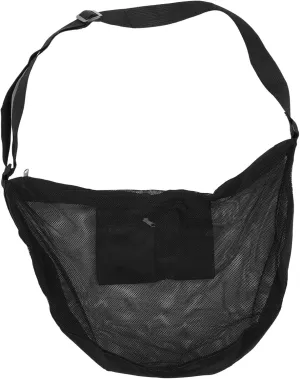 Single Basketball Bag Mesh Storage Bag for Sports Balls Lightweight and Durable Zipper Design for Soccer Volleyball and Gym Use