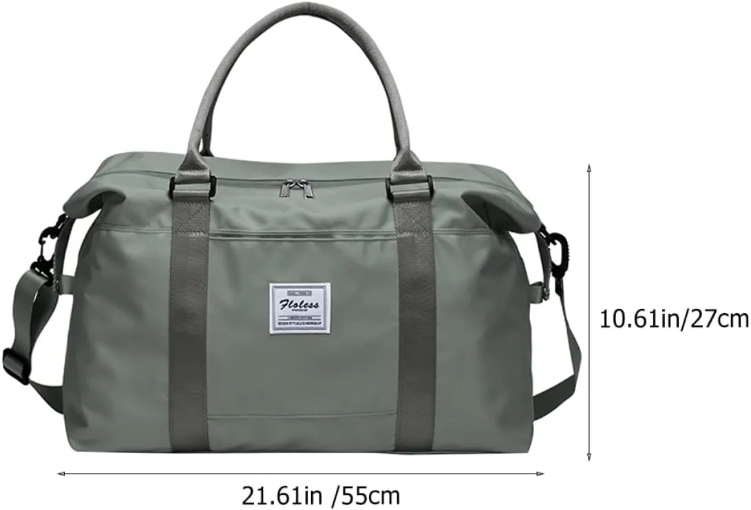 Single Shoulder Workout Bag Large Portable Duffel Bag Dry Wet Separation for Women's Travel