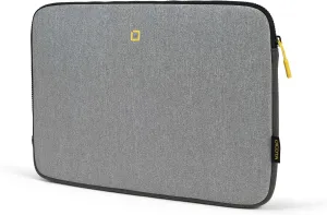 Skin Case 13-14.1 Inch Flow Laptop Notebook Computer Tablet Bag Sleeve, Stretch Neoprene Sleeve Notebook Case, Grey/Yellow