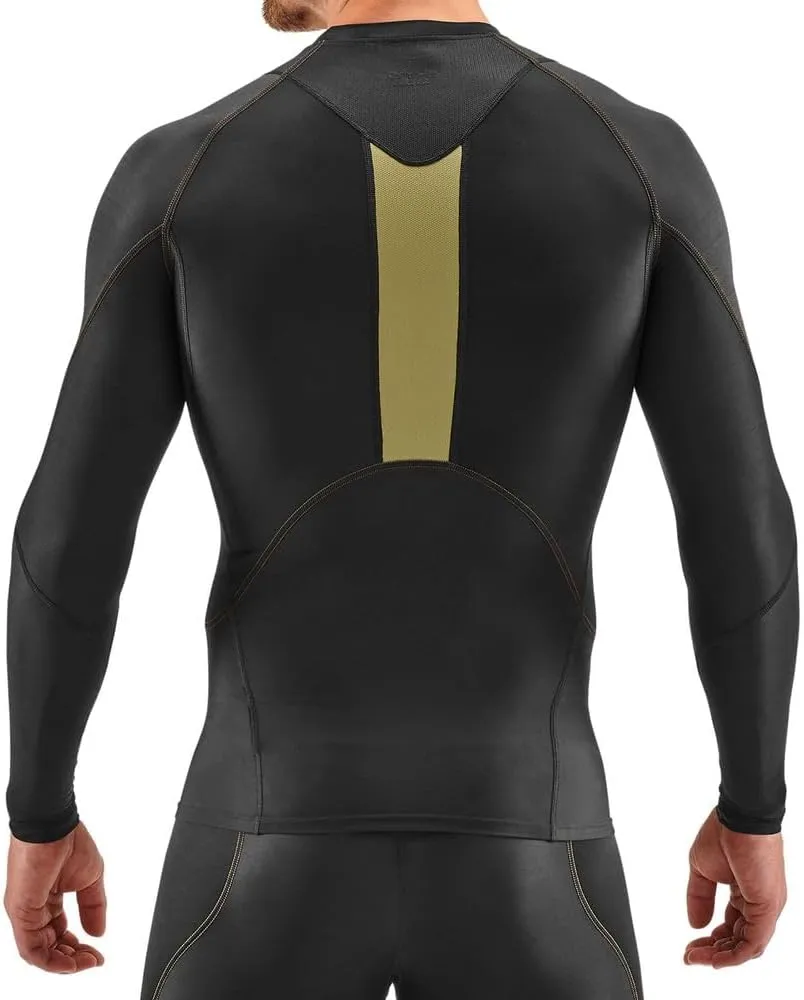 Skins Series-3 Men's Premium Compression Long Sleeve Shirt-Improved Circulation, Reduce Soreness for Lifting, Workouts