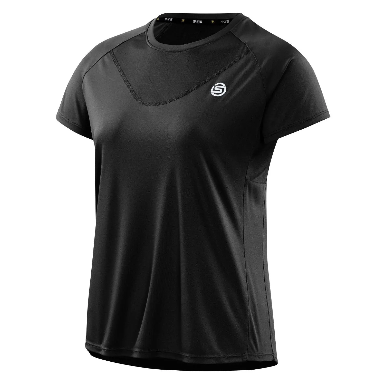 SKINS Women's Series-3 Active Short Sleeve Top - Black