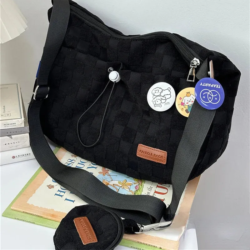 Soft Girl Plaid Bag