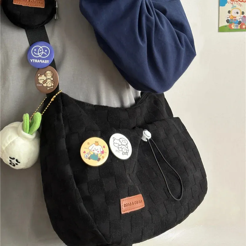Soft Girl Plaid Bag