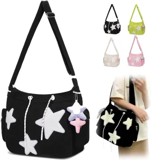 Solarix Bag, Solarix Crossbody Bag, Large Capacity Y2k Shoulder Bag, Cute Corduroy Messenger Tote Bag for Women