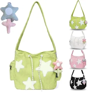 Solarix Bag, Solarix Crossbody Bag, Star Tote Hobo Bag, Large Capacity Corduroy Shoulder Bag, Cute Messenger Bag